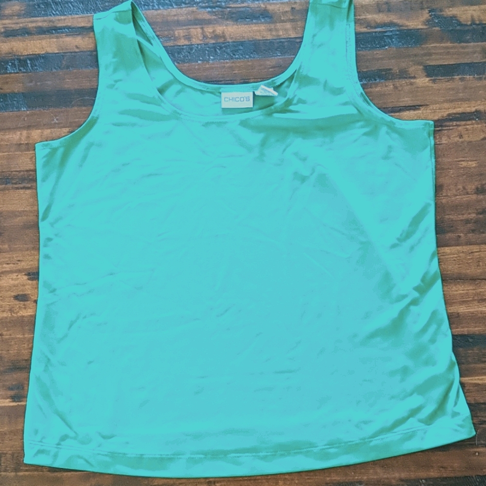 Chicos Dark Grass Green Camisole size 2